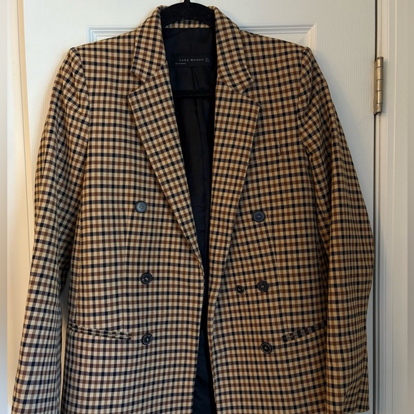 Zara Fall Houndstooth Blazer - Picture 2 of 7
